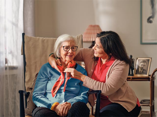 Unter dem neuen Namen Dovida wird die bewährte personenzentrierte Betreuung und Grundpflege zu Hause angeboten. Foto: zVg